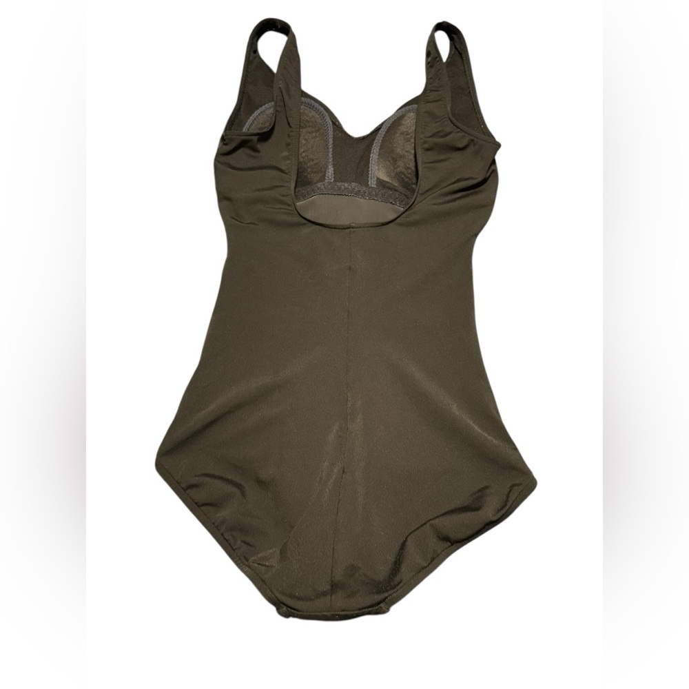 Speedo Endurance Plus Shirred Front One Piece Swimsuit Black Size 8 Power Mesh - Picture 9 of 12